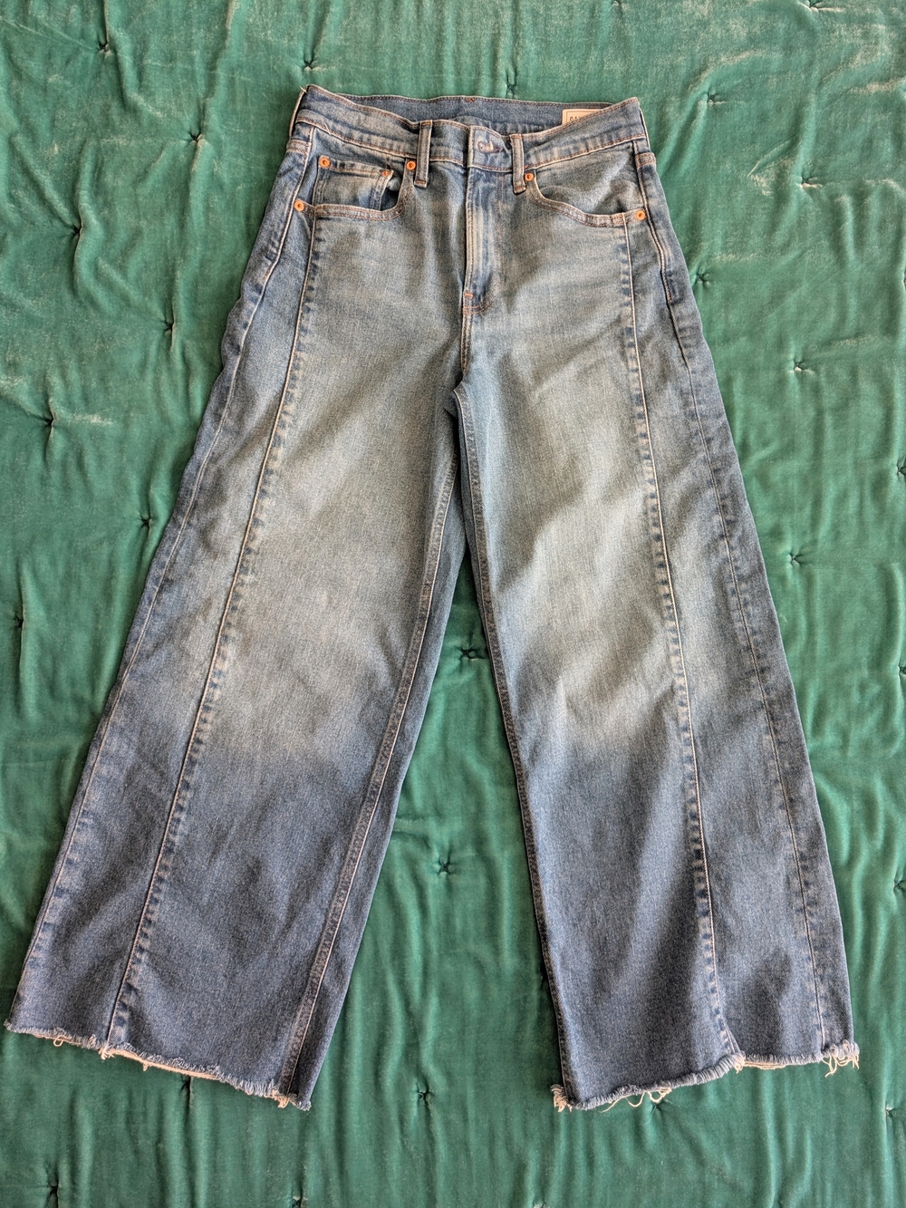 GAP High-Rise Stride Ankle Jeans 27, 4 R - Medium Wash
